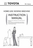 TOYOTA RS SERIES SEWING MACHINE INSTRUCTION MANUAL 55 PAGES ENG