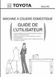 TOYOTA RS SERIE MACHINE A COUDRE GUIDE DE L'UTILISATEUR 54 PAGES FRANCAIS