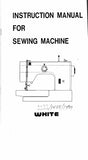 WHITE 1477 1488 1499 SEWING MACHINE INSTRUCTION MANUAL 34 PAGES ENG