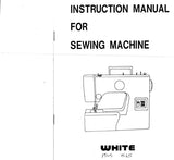 WHITE 1515 1525 SEWING MACHINE INSTRUCTION MANUAL 36 PAGES ENG