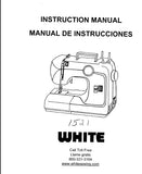 WHITE 1521 SEWING MACHINE MAQUINA DE COSER INSTRUCTION MANUAL MANUAL DE INSTRUCCIONES 39 PAGES ENG