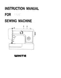 WHITE 1755 SEWING MACHINE INSTRUCTION MANUAL 38 PAGES ENGLISH