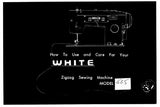 WHITE 565 SEWING MACHINE INSTRUCTION BOOK 28 PAGES ENG