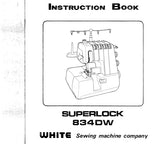 WHITE 834DW SUPERLOCK SEWING MACHINE INSTRUCTION BOOK 37 PAGES ENG