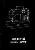 WHITE 977 SEWING MACHINE INSTRUCTION MANUAL 41 PAGES ENGLISH