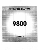WHITE 9800 SEWING MACHINE OPERATING MANUAL 35 PAGES ENGLISH