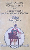 WHITE ROTARY ELECTRIC SEWING MACHINE INSTRUCTION MANUAL 108 PAGES ENG 1929