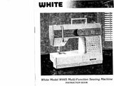 WHITE W445 SEWING MACHINE INSTRUCTION BOOK 40 PAGES ENG