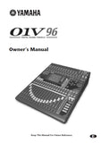 YAMAHA 01V96 DIGITAL MIXING CONSOLE OWNERS MANUAL 2003 334 PAGES ENGLISH