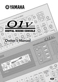 YAMAHA 01V DIGITAL MIXING CONSOLE OWNERS MANUAL 303 PAGES ENGLISH