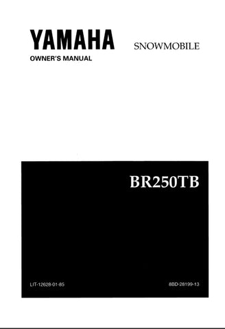 YAMAHA BR250TB SNOWMOBILE OWNERS MANUAL 82 PAGES ENGLISH