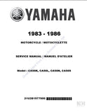 YAMAHA CA50K CA50L CA50N CA50S MOTORCYCLE/MOTOCYCLETTE SERVICE MANUAL/MANUEL D'ATELIER 269 PAGES ENGLISH FRANCAIS