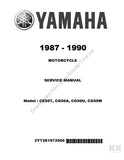 YAMAHA CE50T CG50A CG50U CG50W MOTORCYCLE SERVICE MANUAL 249 PAGES ENGLISH