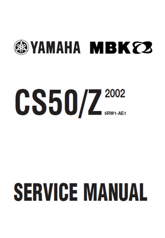 YAMAHA CS50/Z SCOOTER SERVICE MANUAL 204 PAGES ENGLISH