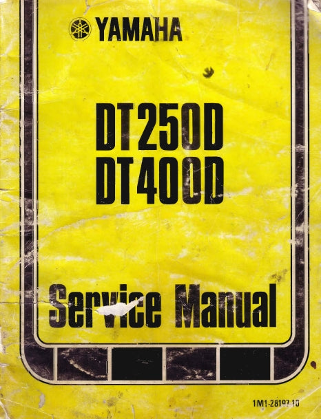 YAMAHA DT250D DT400D MOTORCYCLE SERVICE MANUAL INC SCHEM DIAGS 67 PAGES ENG