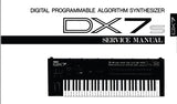 YAMAHA DX7s DIGITAL PROGRAMMABLE ALGORITHM SYTHESIZER SERVICE MANUAL INC SCHEMATIC DIAGRAMS 40 PAGES ENG