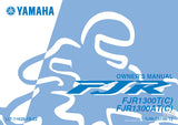 YAMAHA FJR1300T(C) FJR1300AT(C) MOTORCYCLE OWNER'S MANUAL 100 PAGES ENG