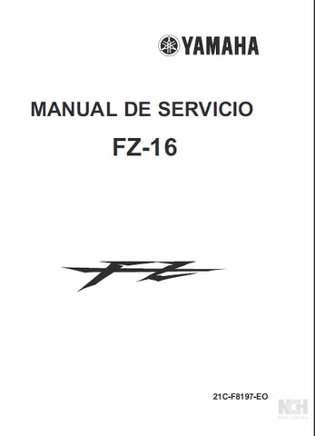 YAMAHA FZ-16 MOTOCICLETA MANUAL DE SERVICIO 267 PAGINA ESPANOL