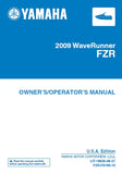 YAMAHA FZR WAVERUNNER WATERCRAFT OWNER'S/OPERATORS MANUAL 104 PAGES ENG