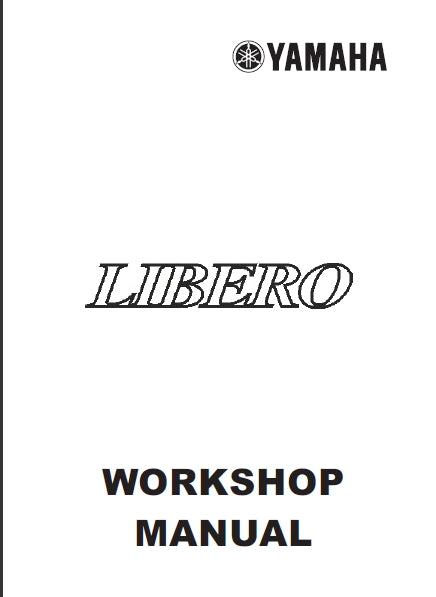 YAMAHA LIBERO MOTORCYCLE WORKSHOP MANUAL 209 PAGES ENGLISH