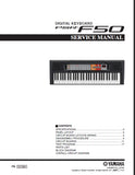 YAMAHA PSR-F50 DIGITAL KEYBOARD SERVICE MANUAL 28 PAGES ENGLISH