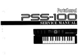 YAMAHA PSS-100 KEYBOARD SERVICE MANUAL INC SCHEMATIC DIAGRAMS 15 PAGES ENG