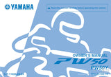 YAMAHA PW50Y MOTORCYCLE OWNER'S MANUAL 72 PAGES ENG