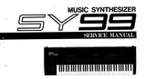 YAMAHA SY99 MUSIC SYNTHESIZER SERVICE MANUAL INC SCHEMATIC DIAGRAMS 156 PAGES ENG