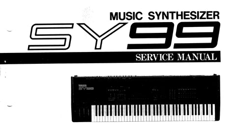 YAMAHA SY99 MUSIC SYNTHESIZER SERVICE MANUAL INC SCHEMATIC DIAGRAMS 156 PAGES ENG