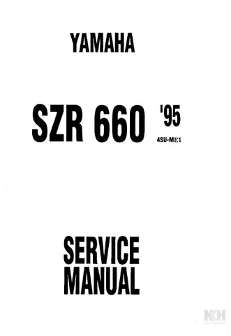 YAMAHA SZR660 MOTORCYCLE SERVICE MANUAL 207 PAGES ENGLISH