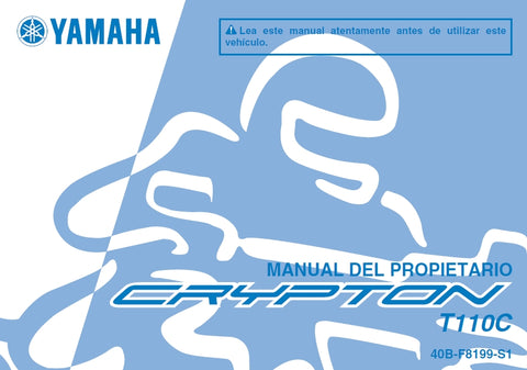 YAMAHA T110C MOTOCICLETA MANUAL DEL PROPIETARIO 80 PAGINA ESPANOL