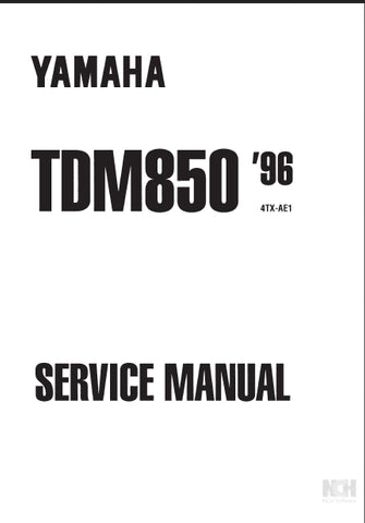 YAMAHA TDM850 MOTORCYCLE SERVICE MANUAL 323 PAGES ENGLISH