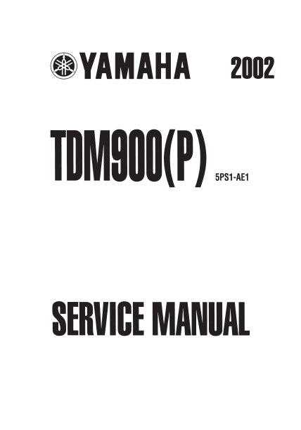 YAMAHA TDM900(P) MOTORCYCLE SERVICE MANUAL 475 PAGES ENGLISH