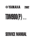 YAMAHA TDM900(P) MOTORCYCLE SERVICE MANUAL 475 PAGES ENGLISH