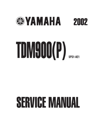 YAMAHA TDM900(P) MOTORCYCLE SERVICE MANUAL 475 PAGES ENGLISH