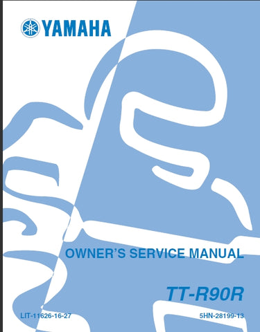 YAMAHA TT-R90R MOTORCYCLE OWNERS SERVICE MANUAL 132 PAGES ENGLISH