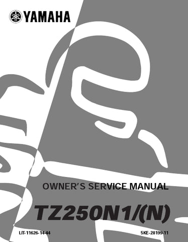 YAMAHA TZ250N1/(N) MOTORCYCLE OWNERS SERVICE MANUAL 288 PAGES ENGLISH