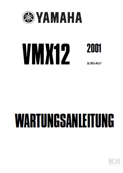 YAMAHA VMX12 MOTORRAD WARTUNGSANLEITUNG 454 SEITE DEUTSCH
