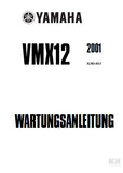 YAMAHA VMX12 MOTORRAD WARTUNGSANLEITUNG 454 SEITE DEUTSCH