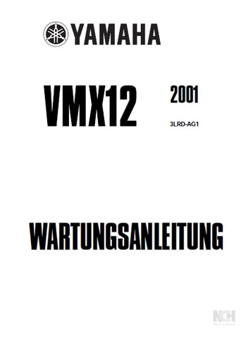 YAMAHA VMX12 MOTORRAD WARTUNGSANLEITUNG 454 SEITE DEUTSCH