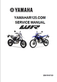 YAMAHA WR125R WR125X MOTORCYCLE SERVICE MANUAL 372 PAGES ENGLISH