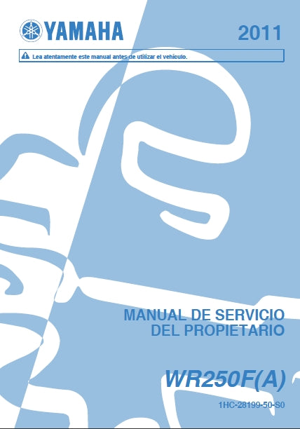 YAMAHA WR250F(A) MOTOCICLETA MANUAL DE SERVICIO DEL PROPIETARIO 245 PAGINA ESPANOL