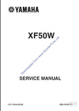 YAMAHA XF50W SCOOTER SERVICE MANUAL 338 PAGES ENGLISH