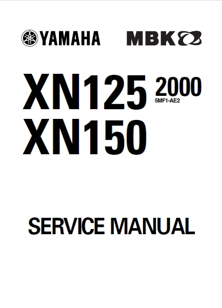 YAMAHA XN125 XN150 SCOOTER SERVICE MANUAL 259 PAGES ENGLISH
