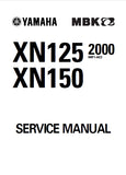 YAMAHA XN125 XN150 SCOOTER SERVICE MANUAL 259 PAGES ENGLISH