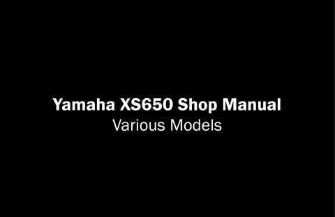 YAMAHA XS650 MOTORCYCLE SHOP MANUAL 215 PAGES ENGLISH