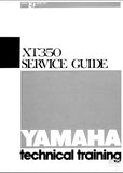 YAMAHA XT350 MOTORCYCLE SERVICE GUIDE INC SCHEM DIAGS 28 PAGES ENG