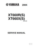 YAMAHA XT660R(S) XT660X(S) MOTORCYCLE SERVICE MANUAL 462 PAGES ENGLISH