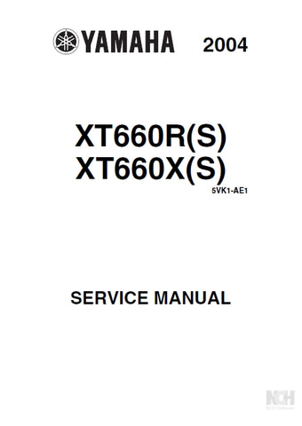 YAMAHA XT660R(S) XT660X(S) MOTORCYCLE SERVICE MANUAL 462 PAGES ENGLISH