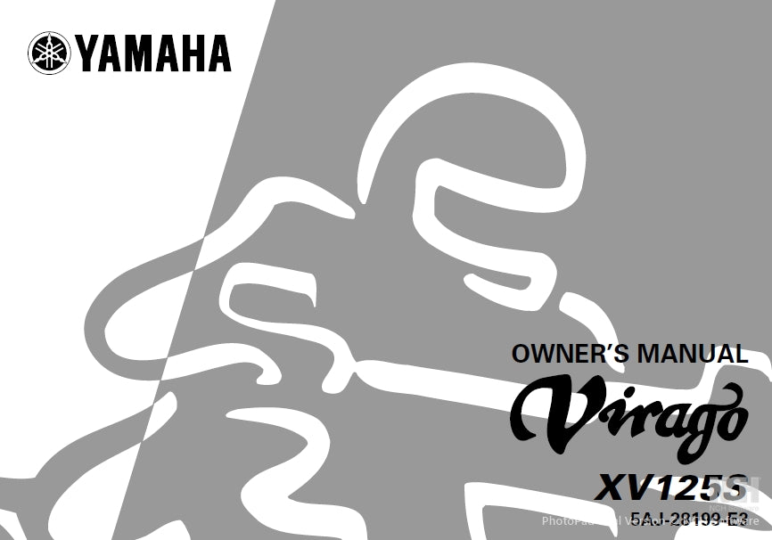 YAMAHA XV125S VIRAGO MOTORCYCLE OWNER'S MANUAL 88 PAGES ENG